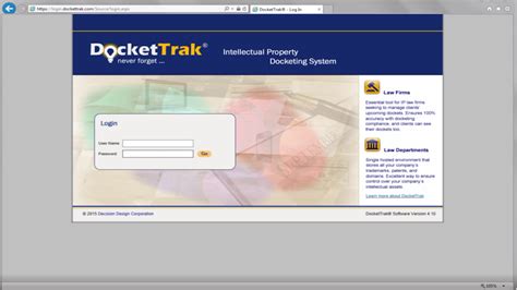 dockettrak|docket system.